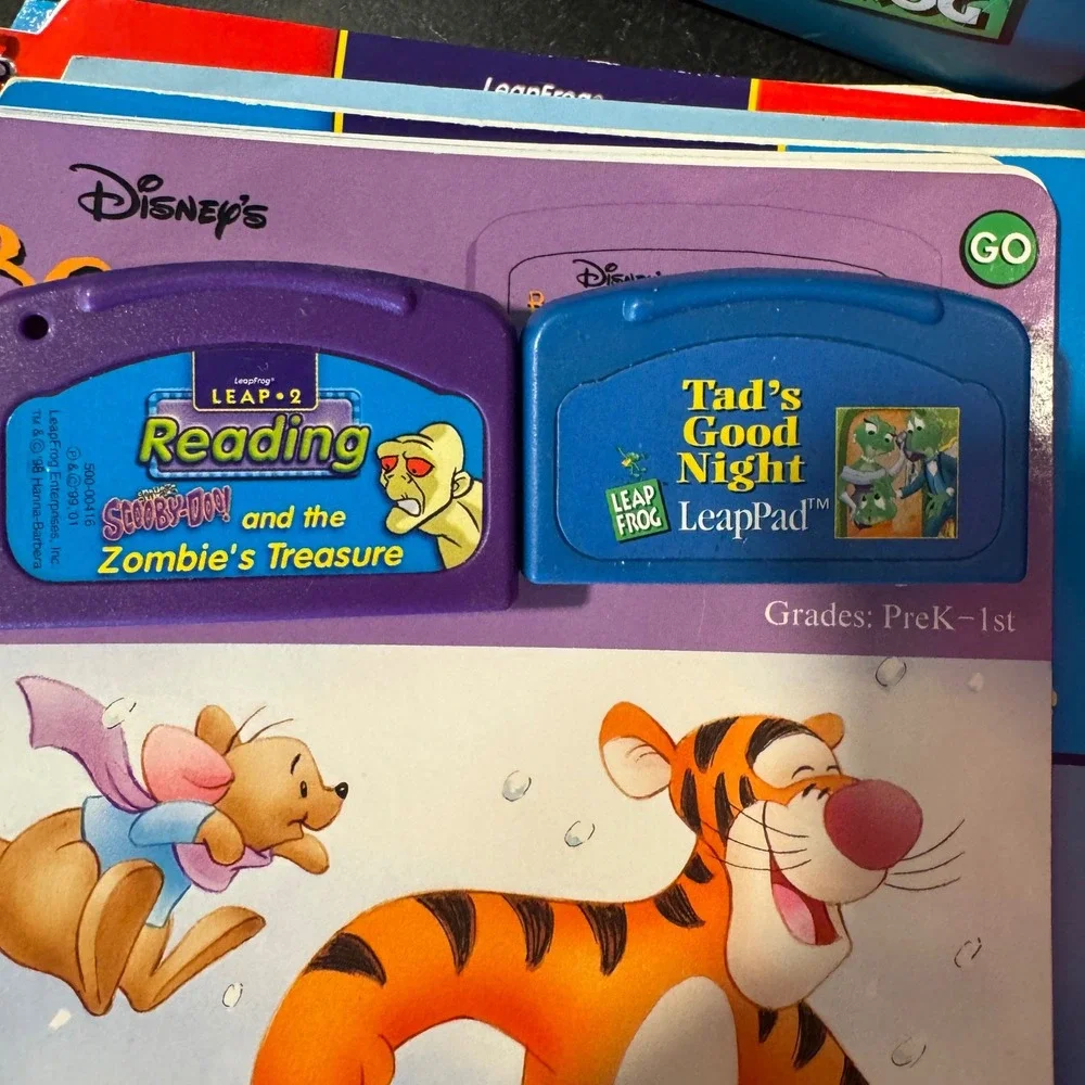 LeapFrog LeapPad Learning System Console 7 Interactive Books Bundle NOT TESTED